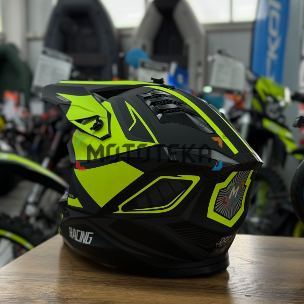 Шлем мото кроссовый Мототека ( MOTOTEKA ) TQ 602 BLACK/GREEN XL | Мототека Шлем мото кроссовый Мототека ( MOTOTEKA ) TQ 602 BLACK/GREEN XL | Мототека